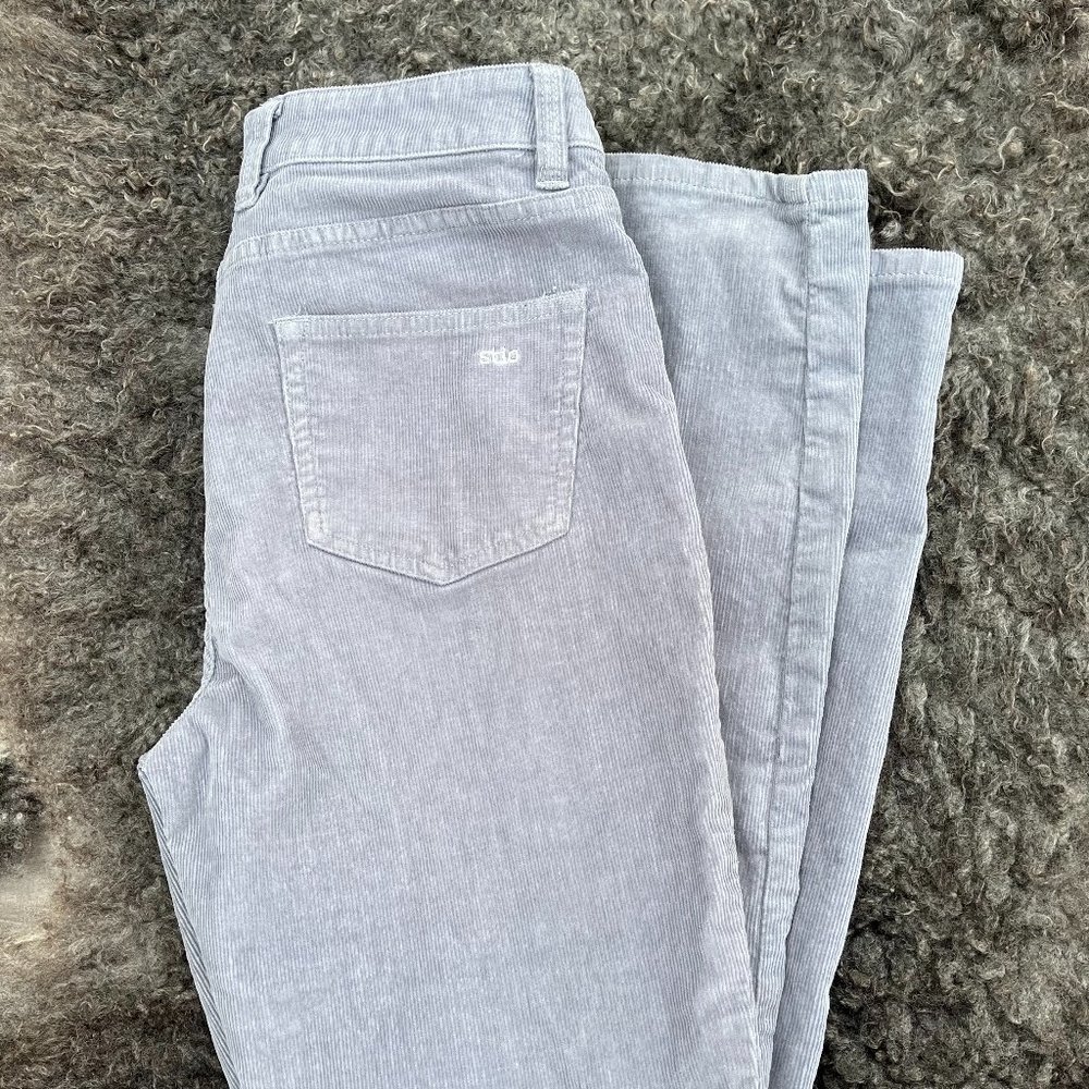 Stio Women's Rivet Cord - size 4S - light grey/blue